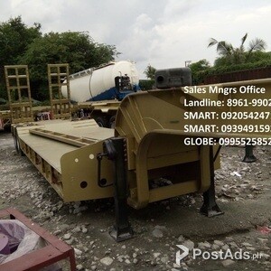 low bed trailer two axle 40ft 45 tons capacity for sale | PostAds PH