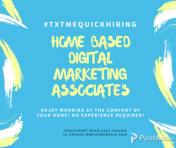 Digital Marketing Associates Home based 