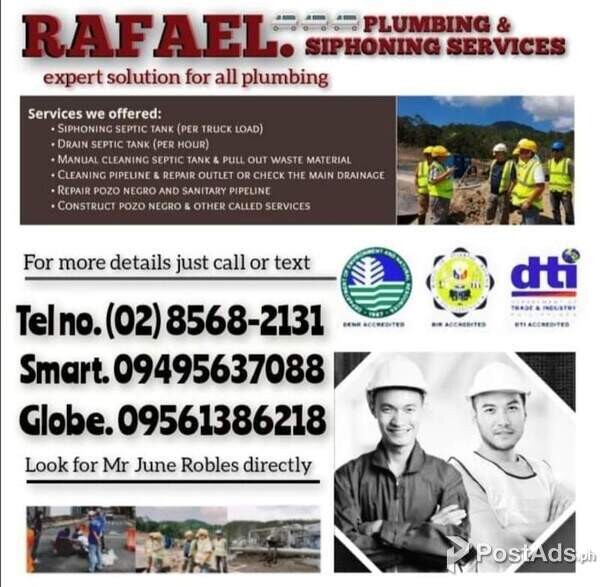 Repairs and Maintenance Siphoning Declogging Service