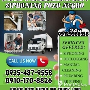 Malabanan Declogging services siphoning manual cleaning Pozo Negro | PostAds PH