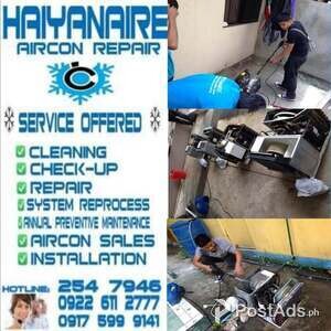 Cebu HAIYANAIRE Aircon Cleaning Services in Kalubihan Cebu City | PostAds PH