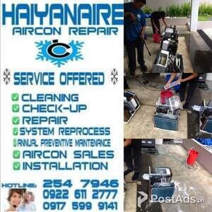 Cebu HAIYANAIRE Aircon Cleaning Services in Pahina San Nicolas Cebu Ci | PostAds PH