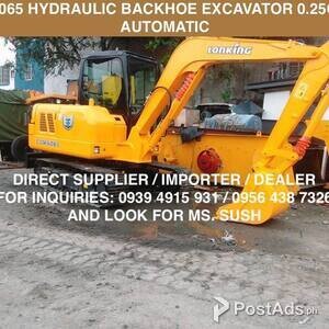 0.25 cubic backhoe excavator cdm 6065 Lonking (automatic) Yanmar Engin | PostAds PH