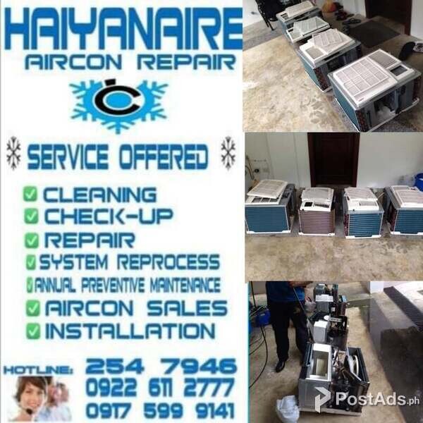 Cebu HAIYANAIRE Aircon Cleaning Services in San Nicolas Proper Cebu Ci