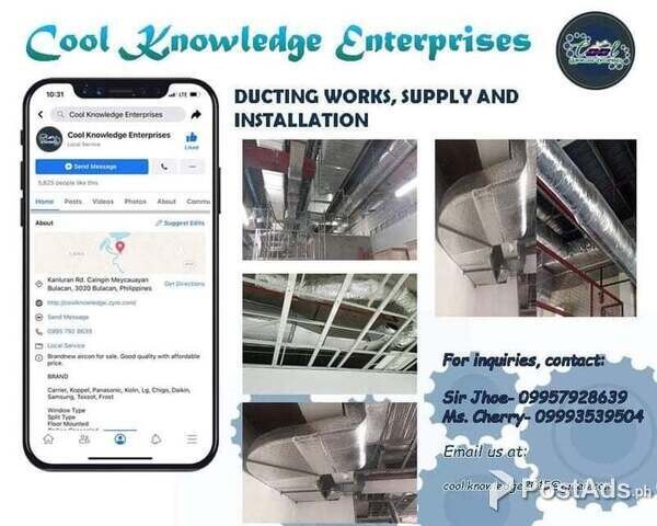 CKE Bulacan -- We Install and Supply Ducting Works
