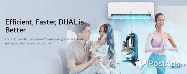 FREE INSTALLATION 1.0HP LG Split Wall Mounted Inverter