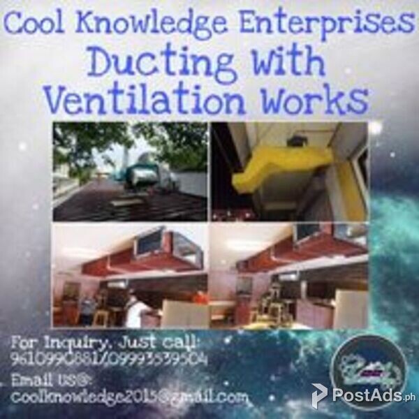 Exhaust and Fresh Air Blower w/ Ducting Works Installation