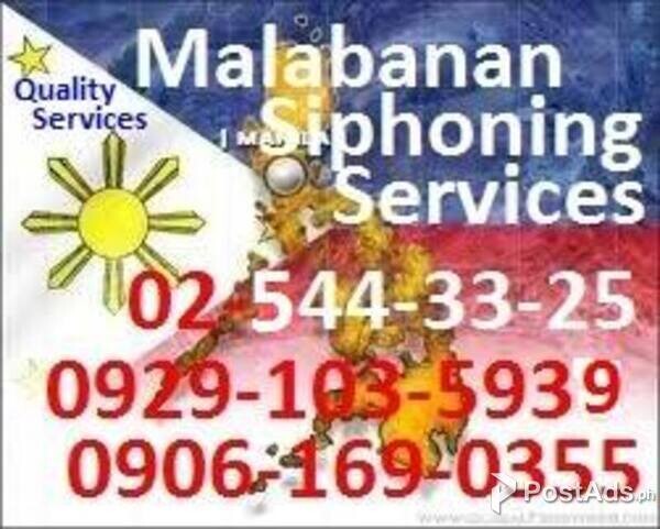 Malabanan siphoning and declogging services quezon city/09096704710