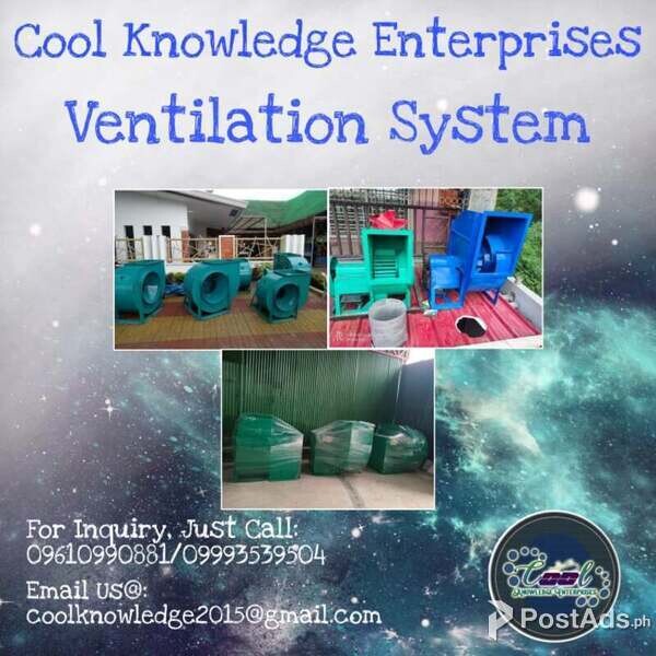 We Do Installation and Supply for Ventilation System