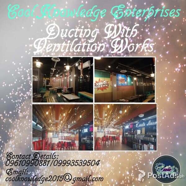 Ventilation With Ducting Works: We Do Installation and Supply