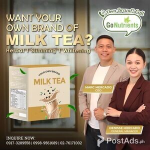 Own Brand of Slimming Milktea | PostAds PH