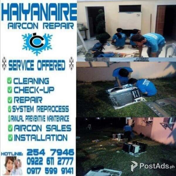 Cebu HAIYANAIRE Aircon Cleaning Services in Paradise Village Cebu City