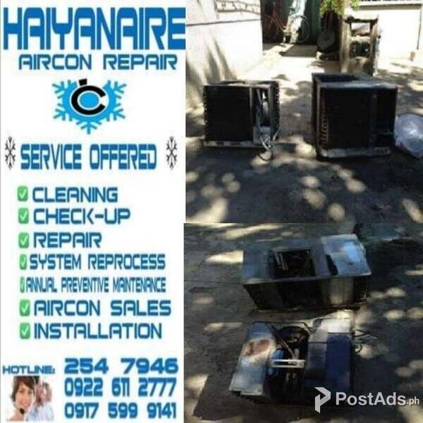 Cebu HAIYANAIRE Aircon Cleaning Services in Sto Niño Village Cebu City