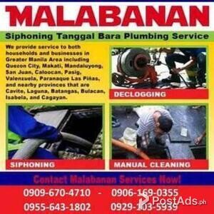 A/R Malabanan siphoning and plumbing services valenzuela/09096704710 | PostAds PH