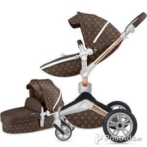 2 In 1 Leather Hot Mom Stroller High Landscape Folding Chair 360 Degre | PostAds PH