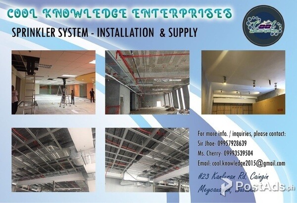Bulacan - Supplies and Installations for Fire Sprinkler System