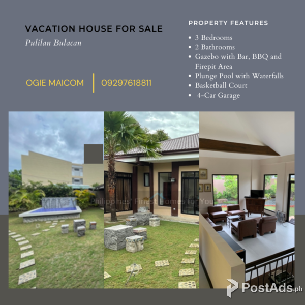 Newly-Built Vacation House in Pulilan Bulacan for Sale