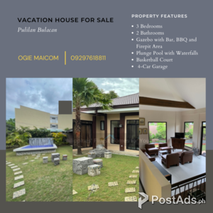 Newly-Built Vacation House in Pulilan Bulacan for Sale | PostAds PH