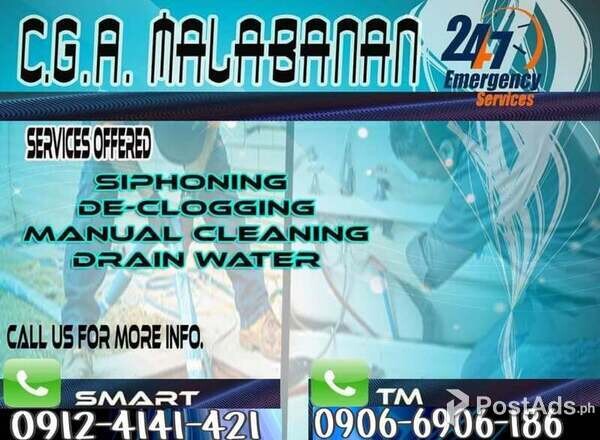 CGA MALABANAN SIPHONING AND DECLOGGING SERVICES 09124141421 NCR