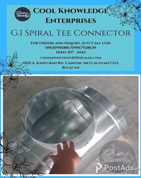 CKE Bulacan ** G.I Spiral Tee Connector - Supplies