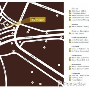 3 BR w/ balcony Pre-selling in One Antonio Avida Land Makati City | PostAds PH