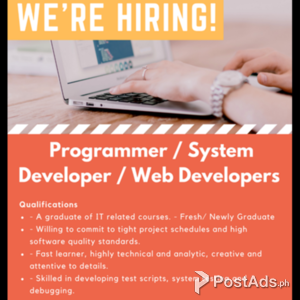 Programmer / System and Web Developer | PostAds PH