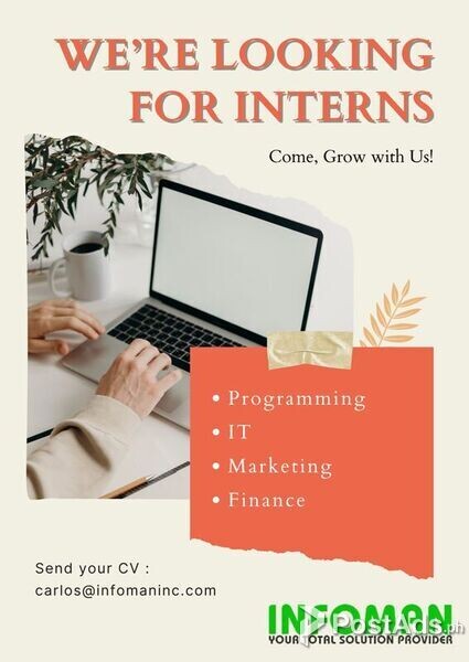 Internship for Programming, IT , marketing, finance Student