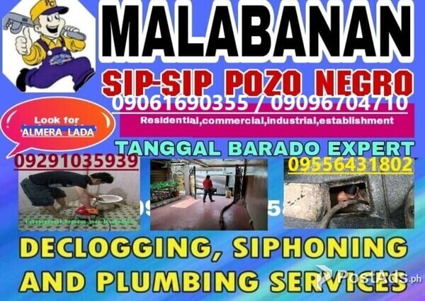 Malabanan Valenzuela city siphoning and declogging services09556431802
