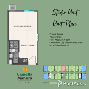 1F-B 1 Studio Unit City View for Sale in Butuan City | PostAds PH