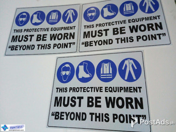Aluminum Safety Signages Philippines
