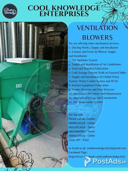 Meycauayan, Bulacan - Ventilation Blowers