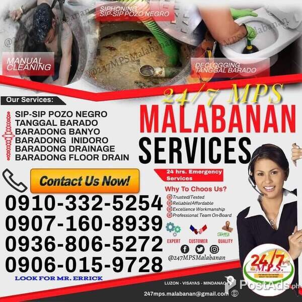 LAS PIÑAS MPS MALABANAN SERVICES: SIPHONING & DECLOGGING SERVICES