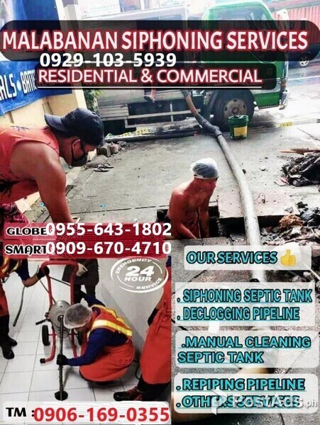 Malabanan Pasig City Siphoning and Declogging Service.09291035939