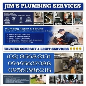 Service offered Affordable PLUMBING SERVICES | PostAds PH