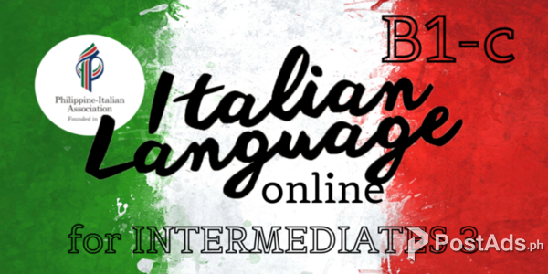 Italian Online Course Intermediate 3 B1b & B1c starting Mar 5 by PIA