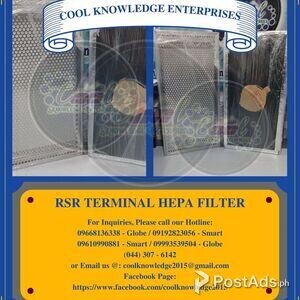 RSR Terminal HEPA Filter w/Case - Meycauayan | PostAds PH