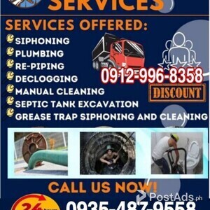 We are malabanan Siphoning septic tank and Declogging plumbing clogged | PostAds PH