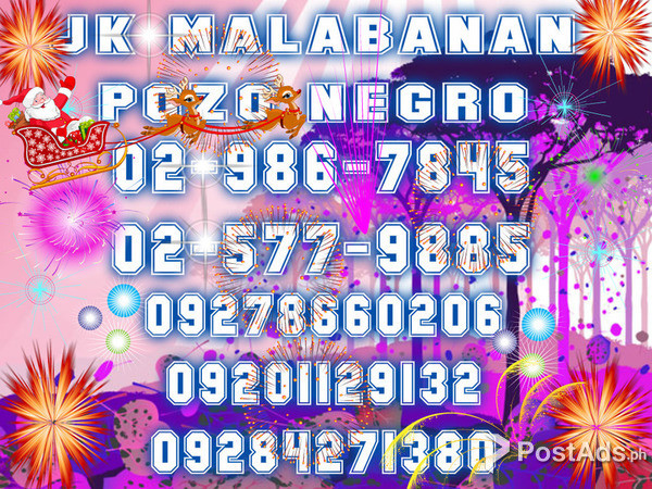  malabanan pozo negro 02-9867845=09278660206=02-5779885=09171293001