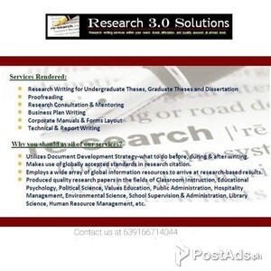 Research services and content creation | PostAds PH