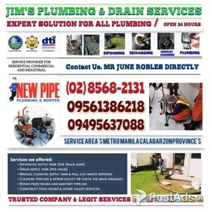 Master plumbing services | PostAds PH