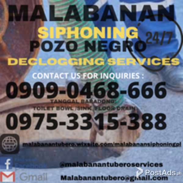 LAS PINAS AREA MALABANAN TUBERO TANGGAL BARADO 09753315388