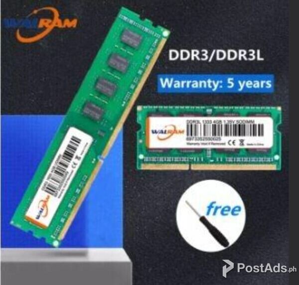 Walram RAM DIMM/SODIMM 4GB/8GB DDR3/DDR3L 1600/1333 MHz 240pin 1.5V /1
