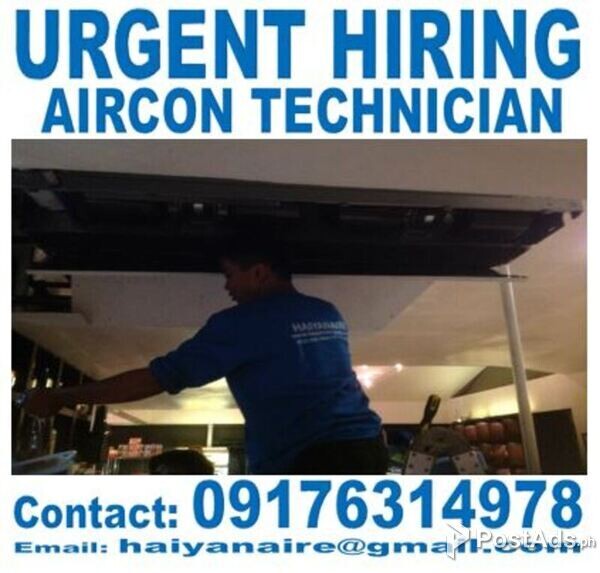 Looking URGENT HIRING Aircon Technician in Cebu