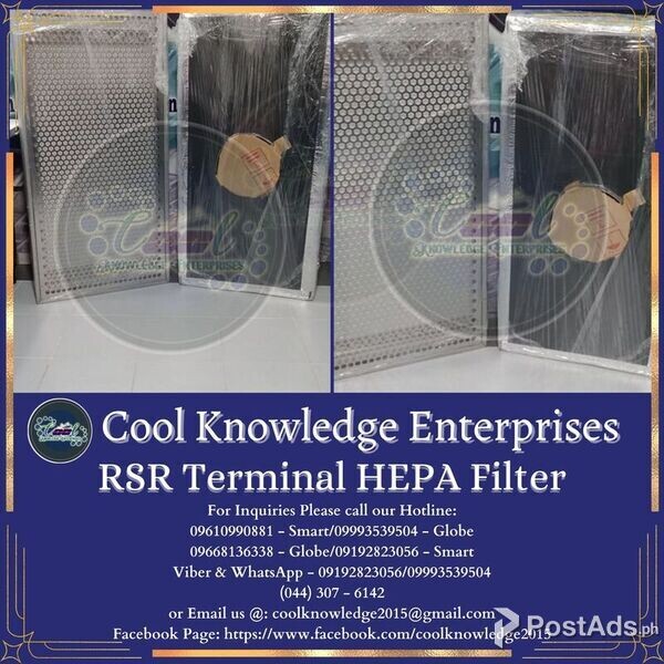 RSR terminal HEPA Filter with Case Angeles Pampanga