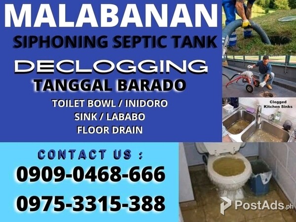 LAS PIÑAS MALABANAN SIPHONING SERVICE TANGGAL BARADO 09090468666 