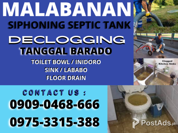 MANDALUYONG MALABANAN SIPHONING TUBERO TANGGAL BARADO 09090468666