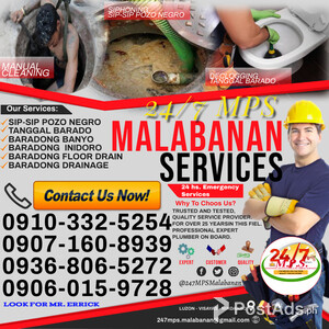 MANDALUYONG AREA MPS 24/7 MALABANAN SIPHONING PLUMBING SERVICES | PostAds PH