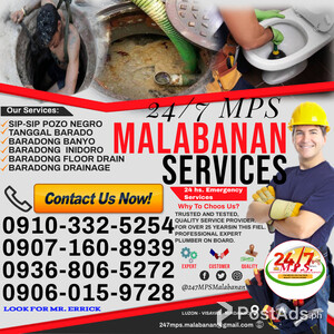 MARIKINA AREA MPS 24/7 MALABANAN SIPHONING PLUMBING SERVICES | PostAds PH