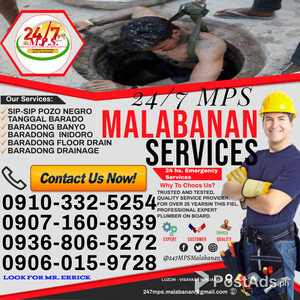 CALOOCAN AREA MPS 24/7 MALABANAN SIPHONING PLUMBING SERVICES | PostAds PH