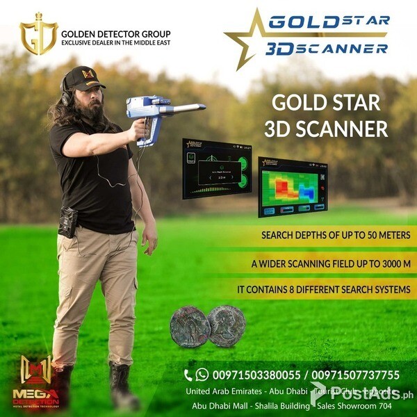 Gold Star 3D Scanner - Versatile Metal Detector with 3 Search Systems